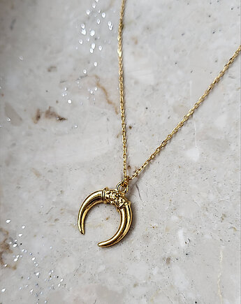 LUNULA - naszyjnik srebro,złoto,róż, ISSI Jewelry