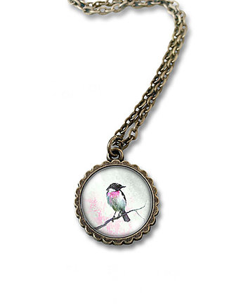 Medalion - Ptaszek - mały, brąz, yenoo