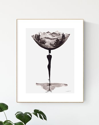 Obraz 30X40 cm malowany ręcznie, MiniMalArt