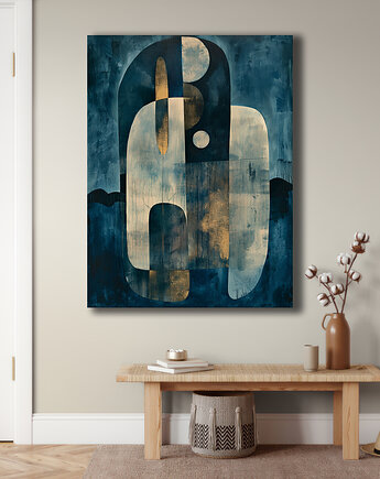 Geometria natury - Obraz na płótnie - Druk Blejtrama, Minimalizm, Loft #148, Black Sapphire Art