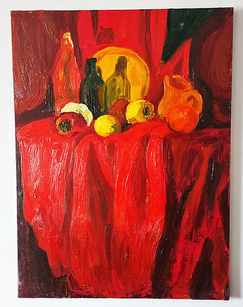 Obraz Martwa natura w czerwieni, ZeStrychu Handmade