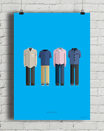 Plakat Weezer, minimalmill