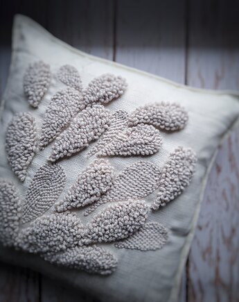 Poduszka minimalistyczna monochrom beż japani Boho, PUCHAKI