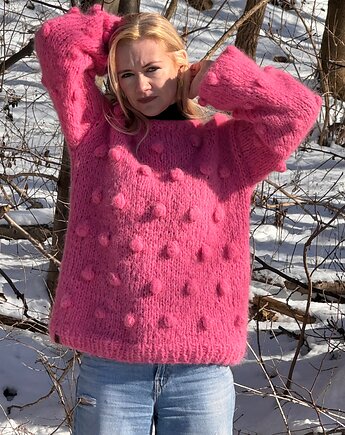 Sweter oversize, Swetry na drutach