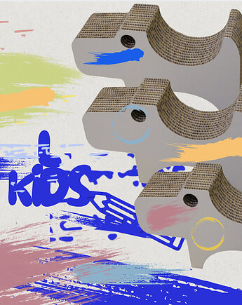 Doggy biały tekton dla starszych maluchów