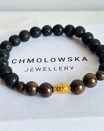 Bransoletka męska Bronzyt, Chmolowska Jewellery
