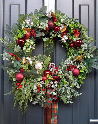 Wianek " HO HO HO", ci sza