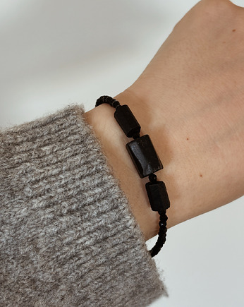 Bransoletka damska Turmalin i onyks, Chmolowska Jewellery