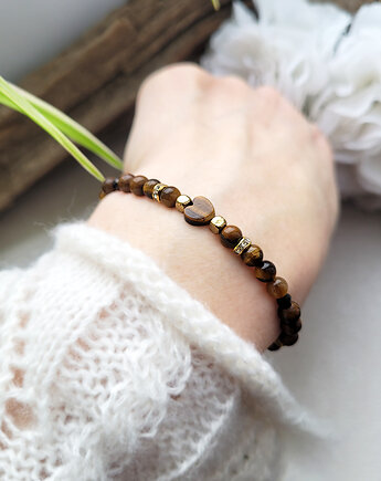 Na SZCZĘŚCIE bransoletka z serduszkiem