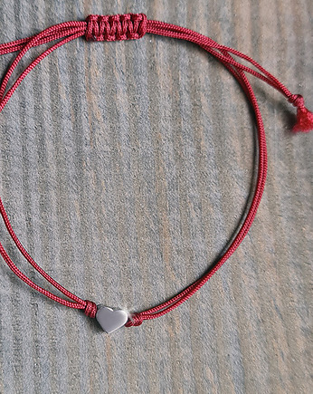 Bransoletka LOVE serce rodowany mosiądz, COCONUT