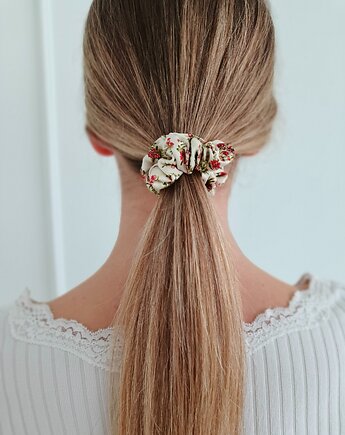 Gumka jedwabna, scrunchie, vinateg bloom MINI, Capillum