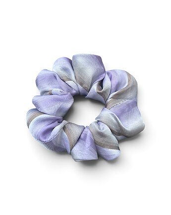 Jedwabna gumka scrunchie z upcyclingu, Lush from trash
