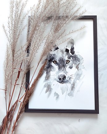 Akwarela Wilk, Wiktoria Borys Art