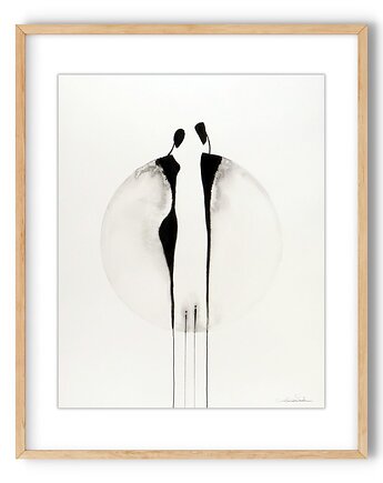 Grafika 40X50 cm wykonana ręcznie, MiniMalArt