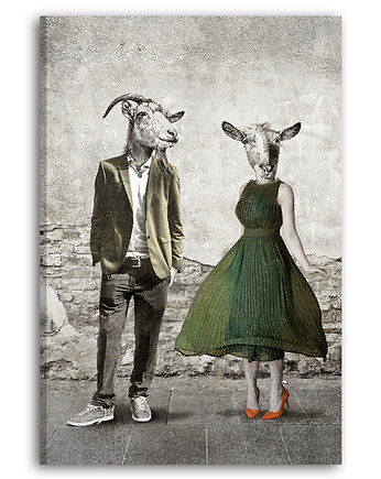 OBRAZ NA PŁÓTNIE -Para Kozłowskich- 50x70cm, NOWdeco