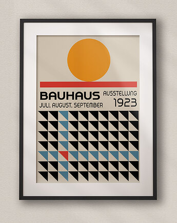 Minimalistyczny plakat - Bauhaus #9 - Do salonu, sypialni, biura, DAPIDOKA