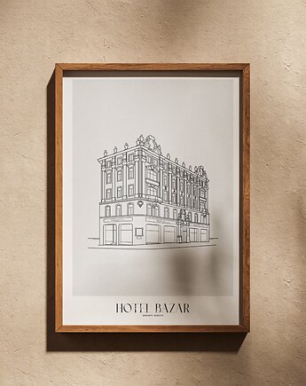 Plakat Architektura - Poznań -  Hotel Bazar, Peszkowski Graphic