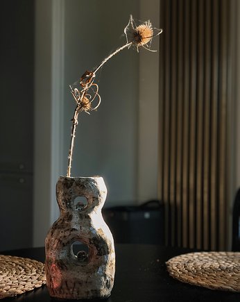 Wazon ceramiczny z dziurkami, Makatka Polka Ceramiczna