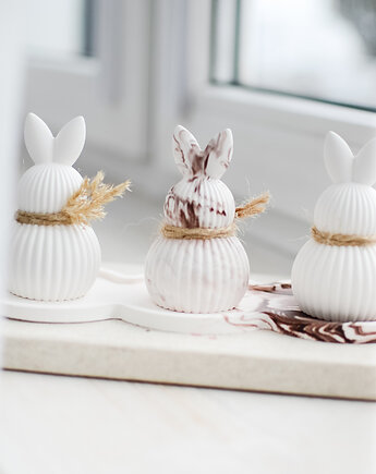Zajączki wielkanocne i podstawka, zestaw, PAM design