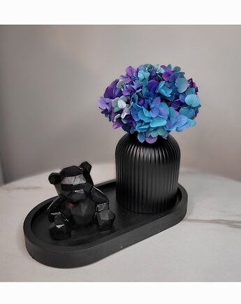 Dekoracja stylowa Miś i suszony kwiaty, Florals&Moss