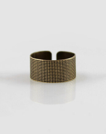 Płótno - mosiężna obrączka - outlet*