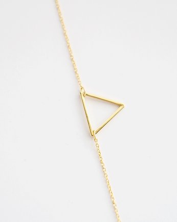 16k Gold Plated Triangle Bracelet, Le Boho Bleu
