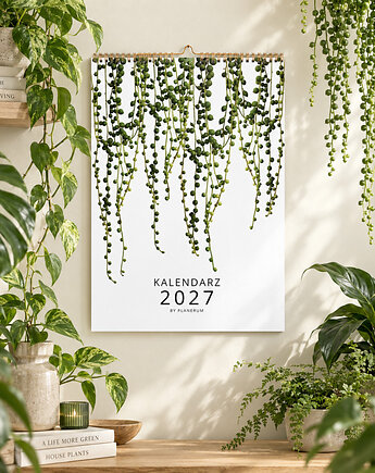 Kalendarz 2027 ścienny BOTANICZNY A4 na spirali, Planerum