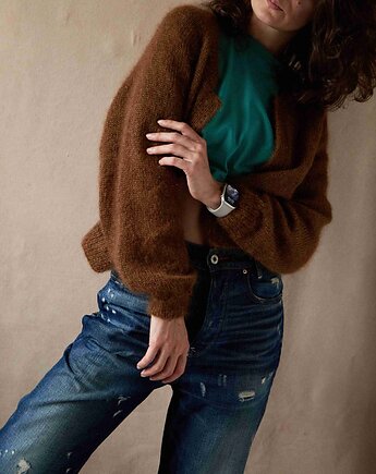 Kardigan- bomber  Sanna  Moher & Jedwab, Knit Couture