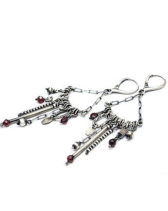 Kolczyki srebrne Patyczki vol. 8 , Katia i krokodyl