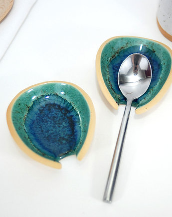 Ceramiczna podstawka do kuchni - turkus, 10FingersArt