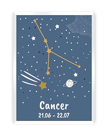 Obrazek Zodiac Cancer 30x40, Yellow Tipi