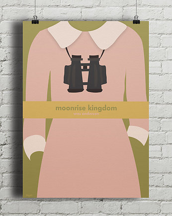Kochankowie z Księżyca - plakat - Wes Anderson, minimalmill
