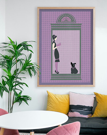 Plakat - Wykradzione chwile z książką, minimalmill