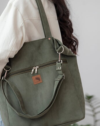 Torba "TOTE BAG" w kolorze oliwkowym, Karolina Audycka