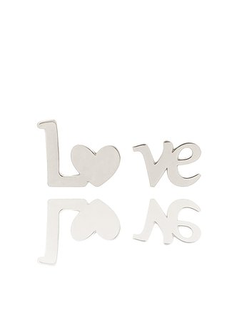 Kolczyki srebrne love, LUO