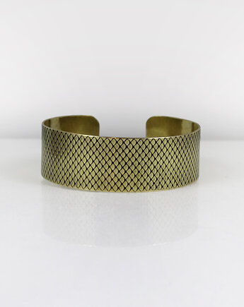 Rybia łuska - mosiężna bransoletka - outlet*, Caltha