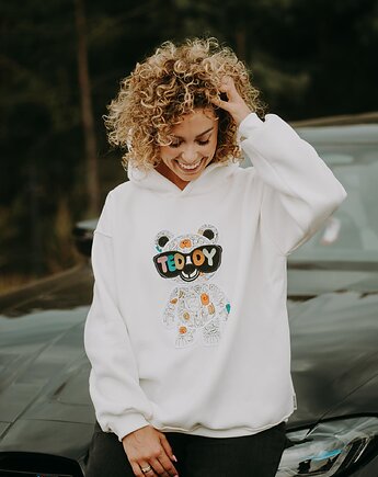 Bluza oversize Funky Teddy dla mamy i taty, BejbiStory