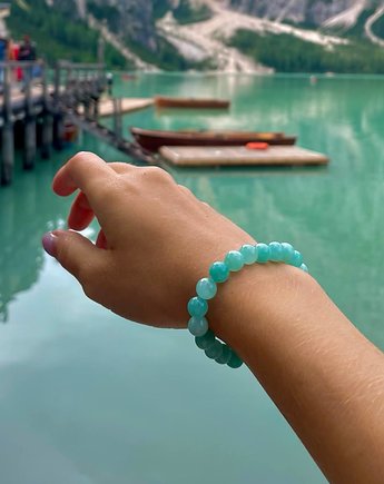 Damska bransoletka wykonana z naturalnych kamieni chalcedonu, MAYAK WorkShop