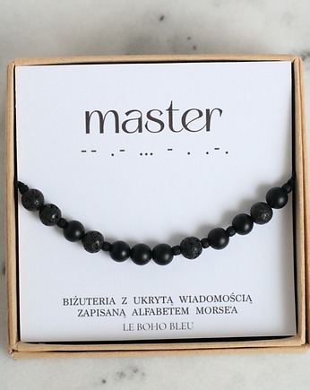 MASTER - Bransoletka z Alfabetem Morse'a dla Nauczyciela/Wychowawcy, Le Boho Bleu