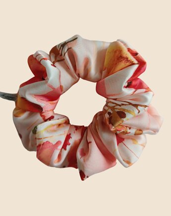 Satynowa gumka satynowa scrunchie owijka frotka kwiat zachodu słońca MIDI, Capillum