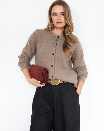 Kardigan Greta taupe, Lucky HandMade