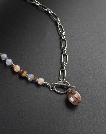 Asymetryczny naszyjnik z chalcedonem, Unique