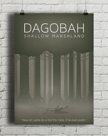 Plakat Star Wars - Dagobah - Gwiezdne Wojny, minimalmill