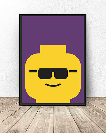 Plakat ludzik Lego "Glasses", scandiposter