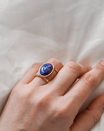 Pierścionek z Czaroitem, BlueBird Bracelets