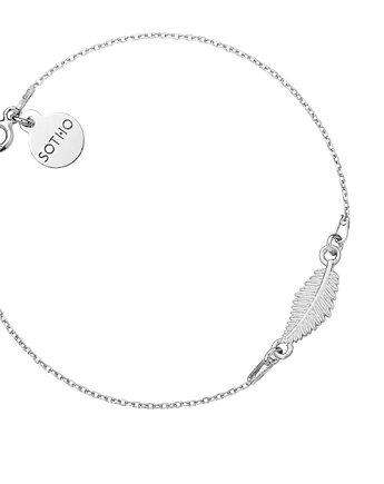 Srebrna bransoletka z liściem, SOTHO