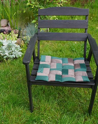 Poduszka patchwork zerowaste balkon taras, kociedobrocie