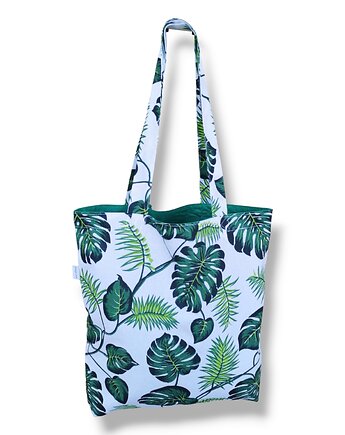 Torba na zakupy shopperka eko siatka torba na ramię shopper monstera, Uszyciuch