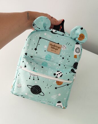 Plecaczek Misio Ale Kosmos! - plecak miś dla przedszkolaka, Słodkiego Miłego Szycia