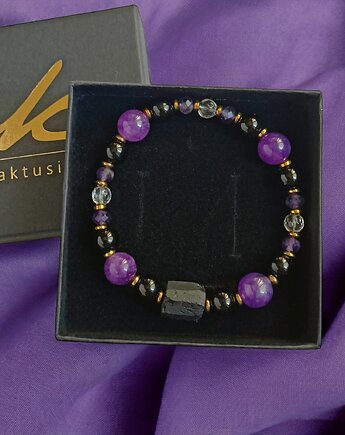 OCHRONA oczyszczenie SIŁA równowaga: turmalin, k.górski, onyks, ametyst, kaktusia